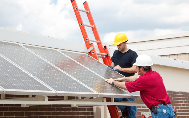 zonnepanelen zonnescherm